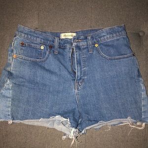 Madewell high waist shorts denim 29